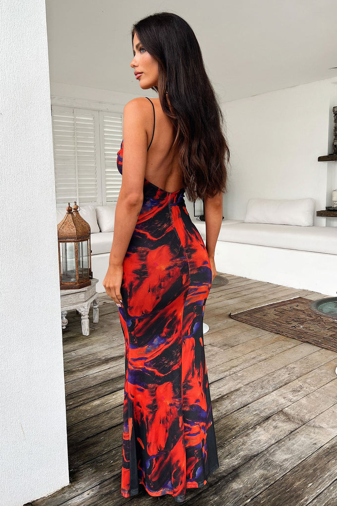 Barb Mesh Maxi Dress