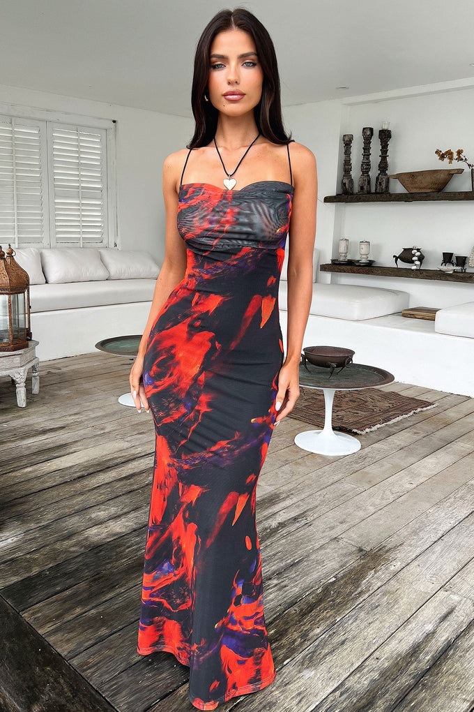 Barb Mesh Maxi Dress
