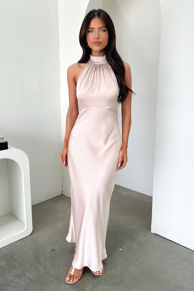 high neck dress Daphne High Neck Maxi Dress