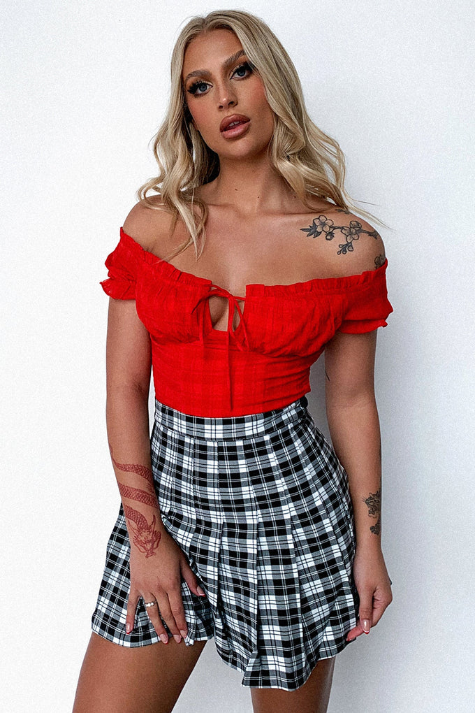 Frenchie crop - Red