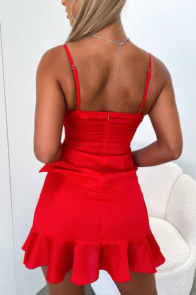Grace Dress - Red Silk