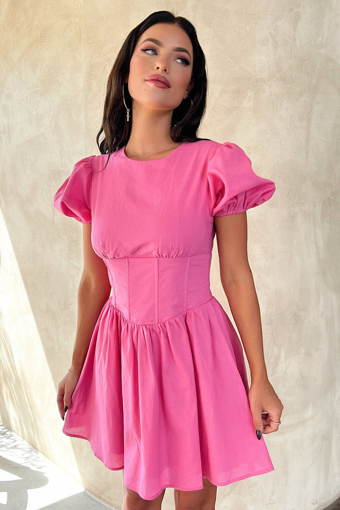 Jordyn Dress - Hot Pink