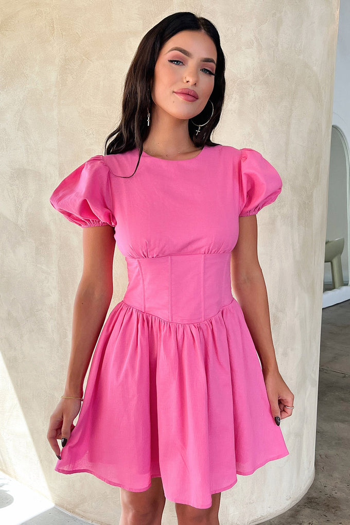 Jordyn Dress - Hot Pink Thats So Fetch NZ Jordyn Dress - Hot Pink Thats So Fetch NZ