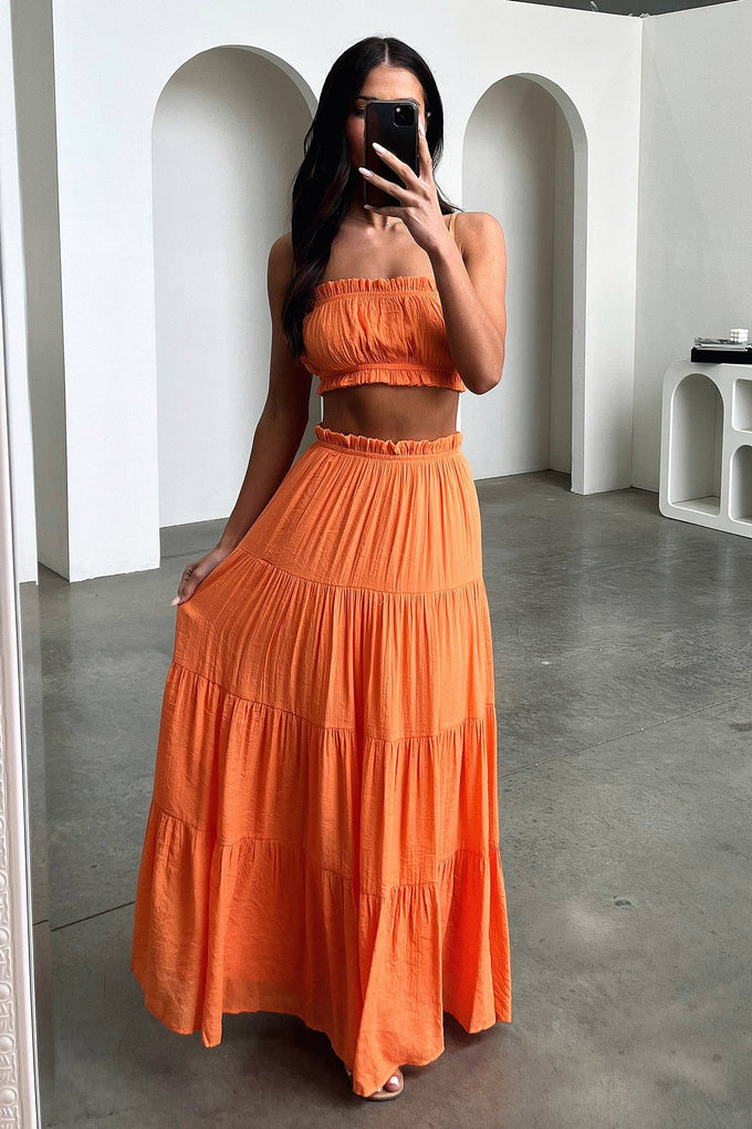 Orange skirt clearance nz